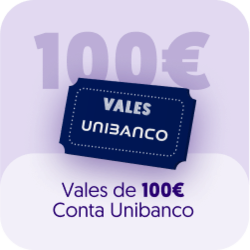 Vales de 100€ Conta Unibanco